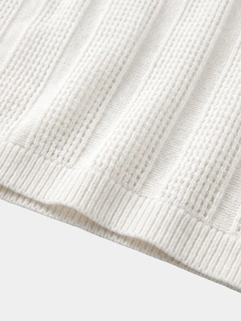 Knitted Slim Shirt Polo