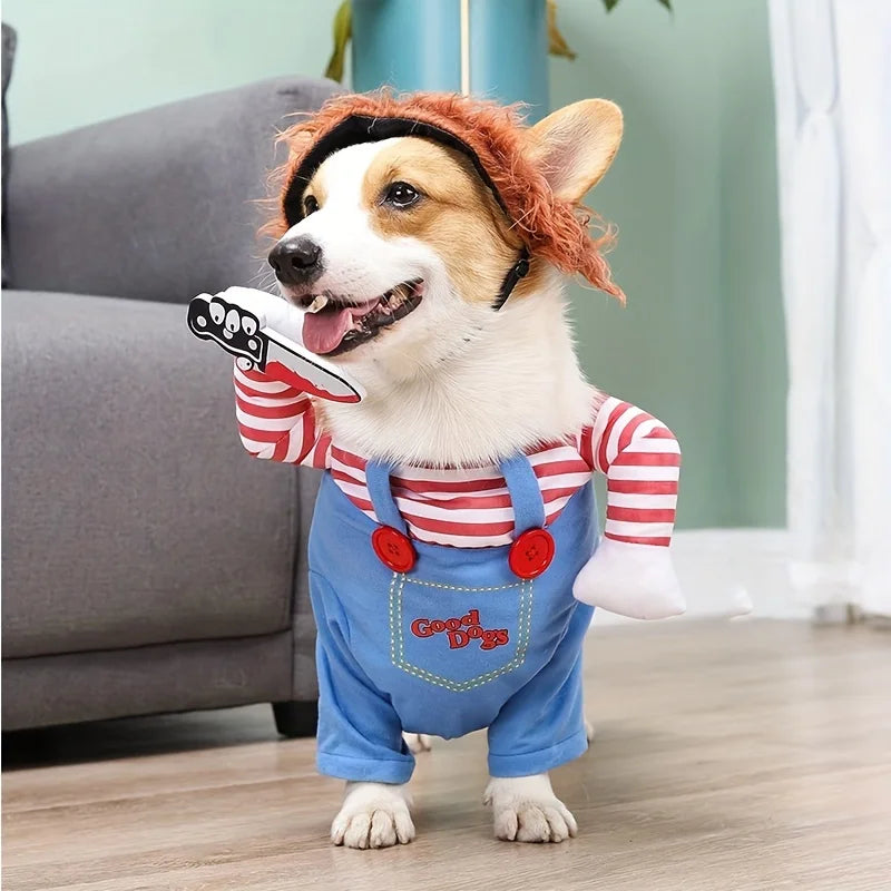 Chucky dog costume