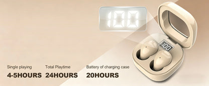 Mini Invisible Earbuds Bluetooth TWS Wireless Earphones HIFI Stereo Noise Reduction Heasets with Microphones Headphones