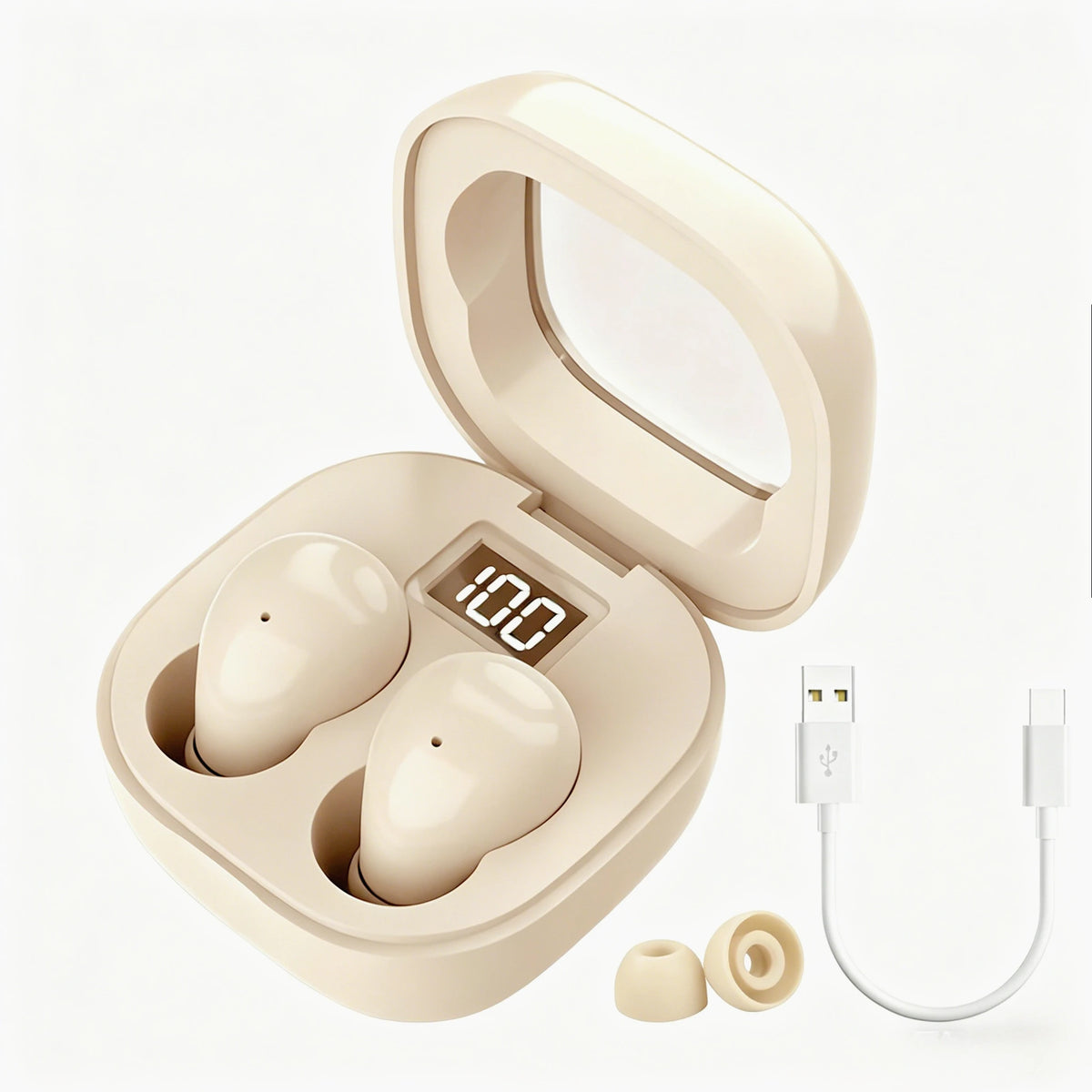 Mini Invisible Earbuds Bluetooth TWS Wireless Earphones HIFI Stereo Noise Reduction Heasets with Microphones Headphones