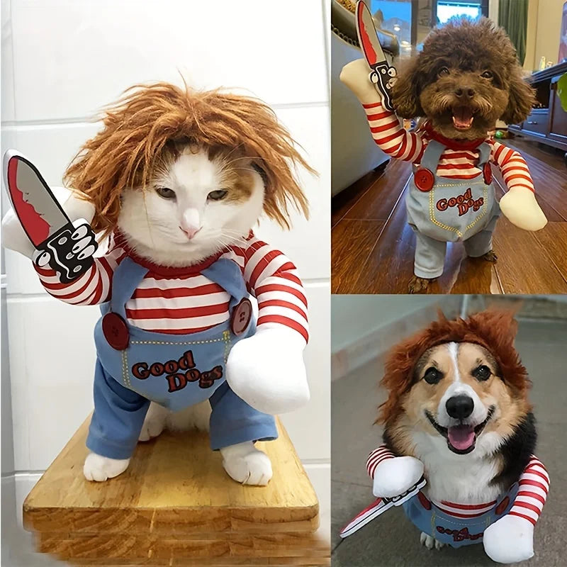 Chucky dog costume