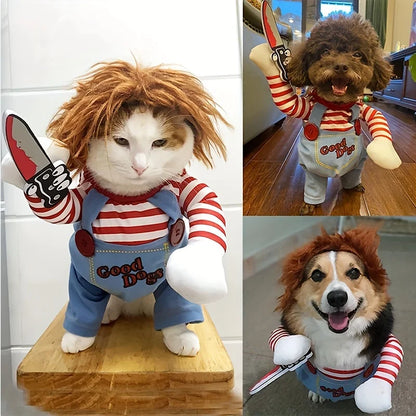 Chucky dog costume