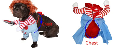 Chucky dog costume