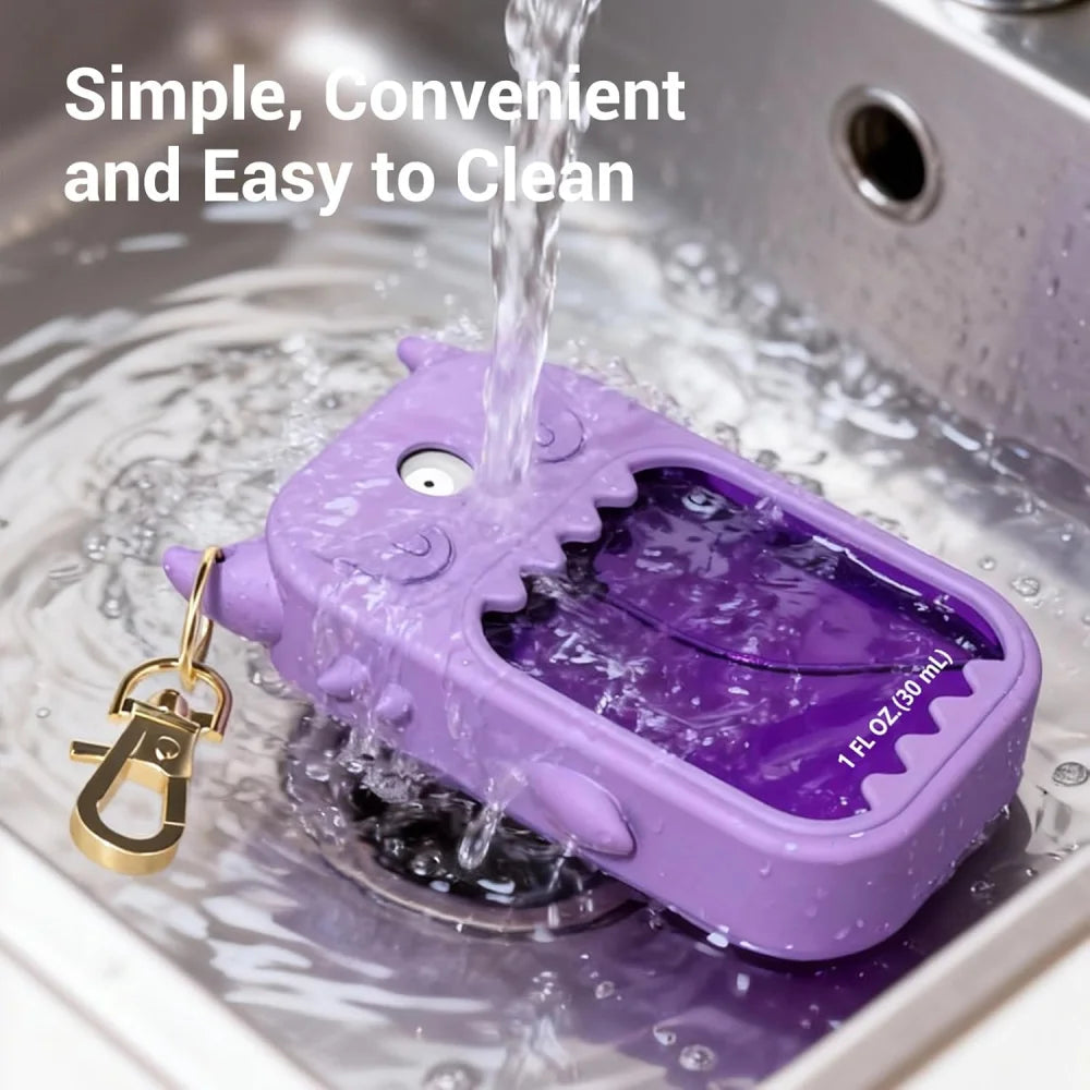 Silicone Case for Touchland Hand Sanitizer Spray 30ML , Hand Sanitizer Case Holder with Keychain, Protective Cover Accessories