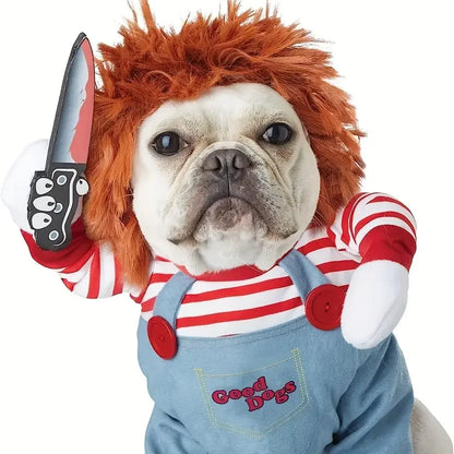 Chucky dog costume