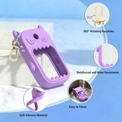 Silicone Case for Touchland Hand Sanitizer Spray 30ML , Hand Sanitizer Case Holder with Keychain, Protective Cover Accessories