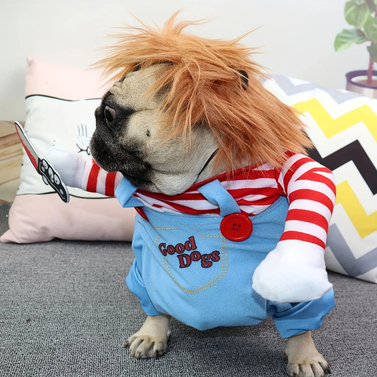 Chucky dog costume