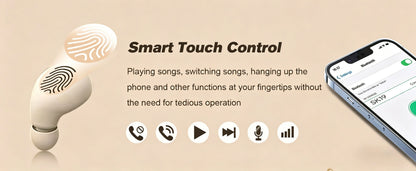 Mini Invisible Earbuds Bluetooth TWS Wireless Earphones HIFI Stereo Noise Reduction Heasets with Microphones Headphones