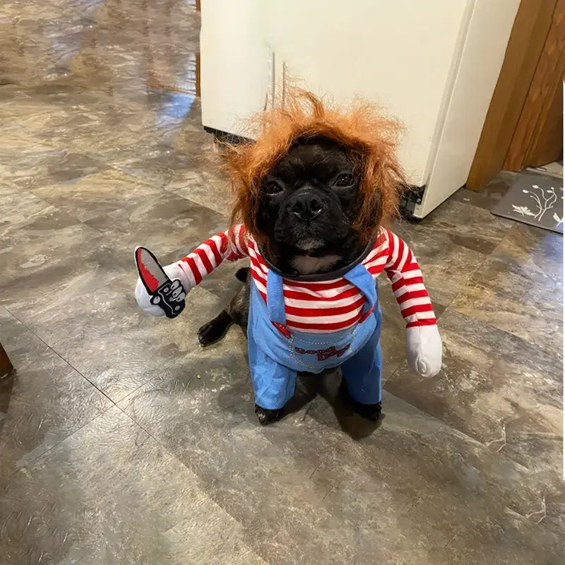 Chucky dog costume