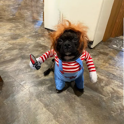 Chucky dog costume