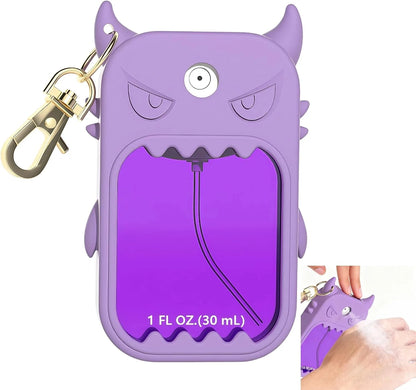 Silicone Case for Touchland Hand Sanitizer Spray 30ML , Hand Sanitizer Case Holder with Keychain, Protective Cover Accessories