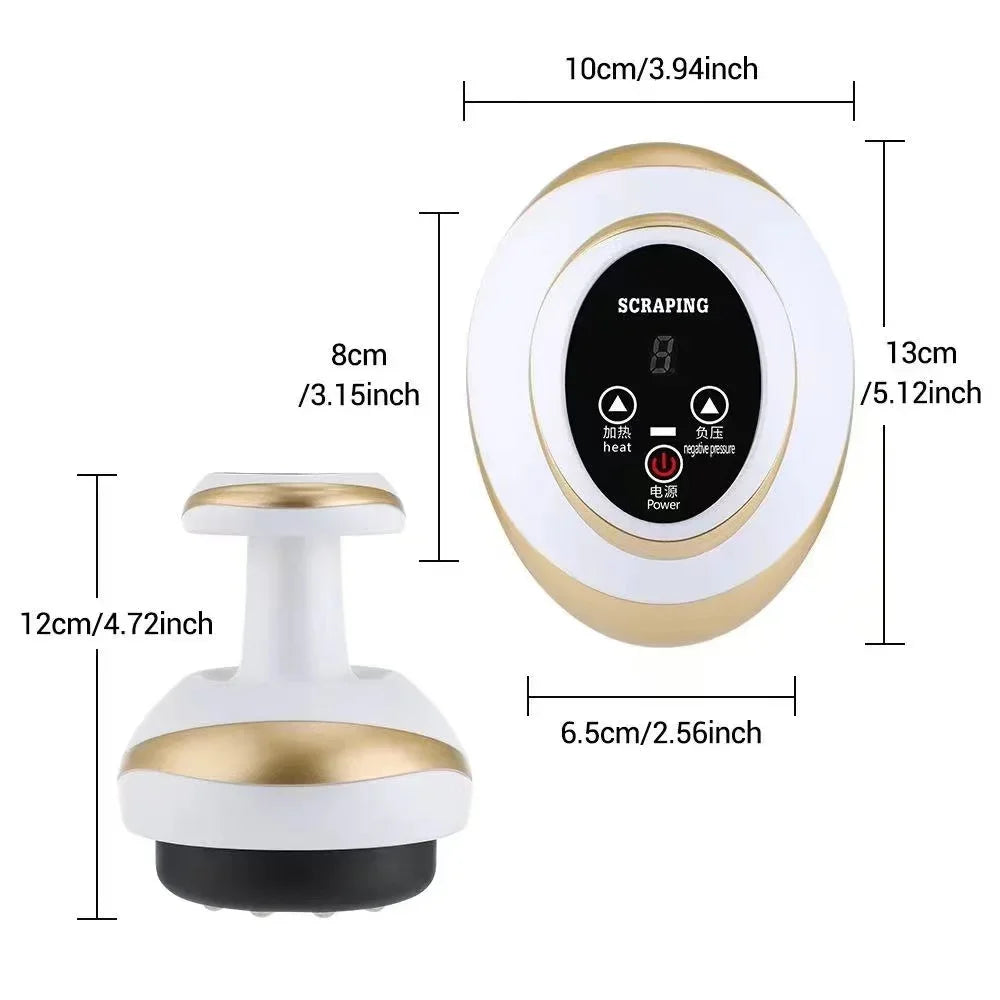 Electric Massage Meridian Brush Universal Body Dredging Cupping Scraping Instrument  Abdominal And Back Massager For Home