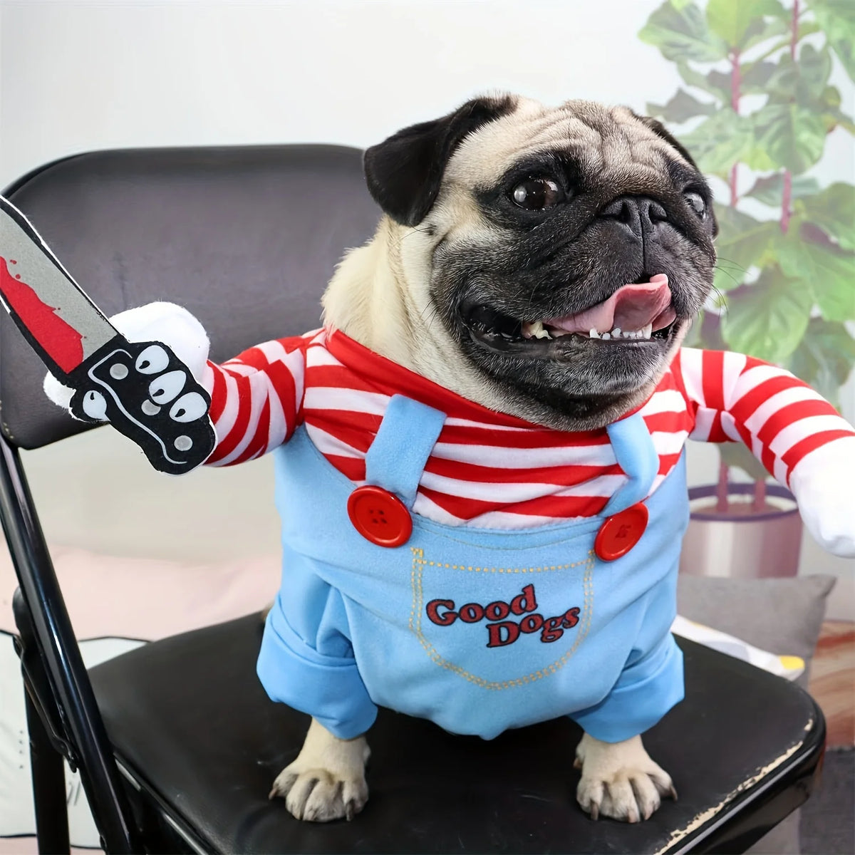Chucky dog costume