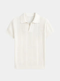 Knitted Slim Shirt Polo